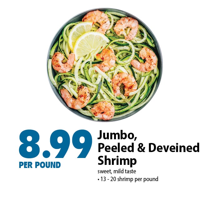 Jumbo, Peeled and Deveined Shrimp