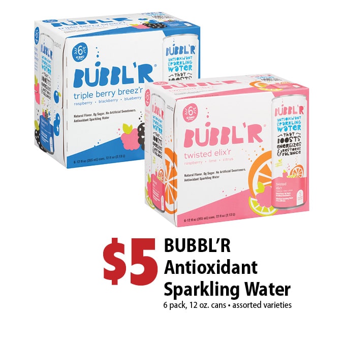 Bubbl'r Antioxidant Sparkling Water