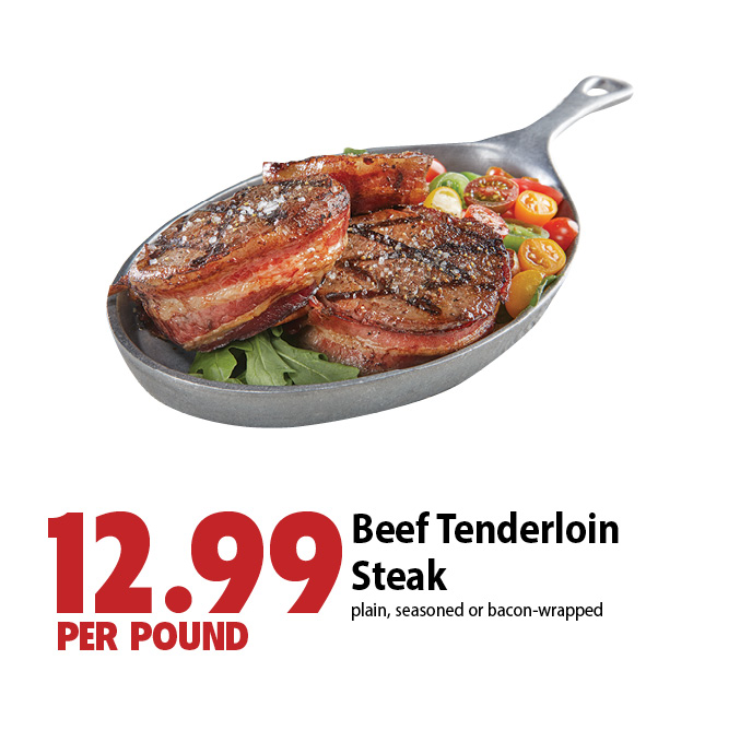 12.99 beef tenderloin steak