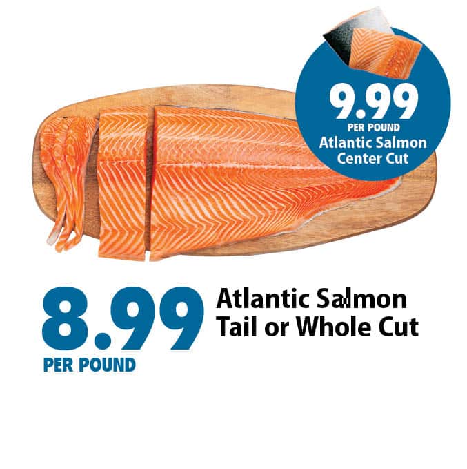 Atlantic Salmon Tail or Whole Cut