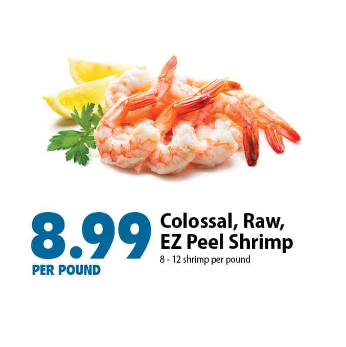Colossal, Raw, EZ Peel Shrimp