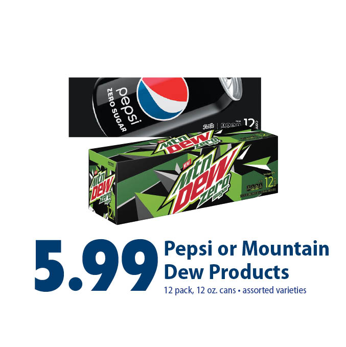 pepsi or mountain dew products