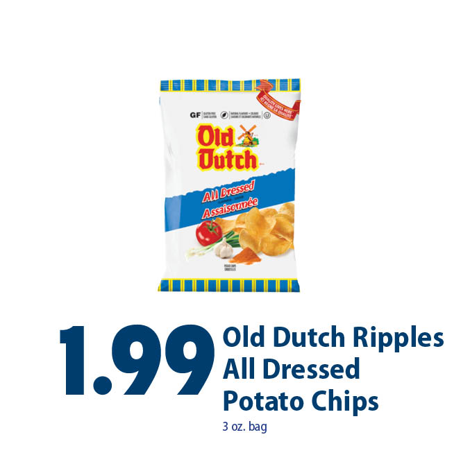 old dutch ripples potato chips