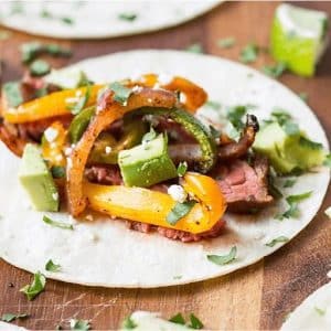 Baked Steak Fajitas