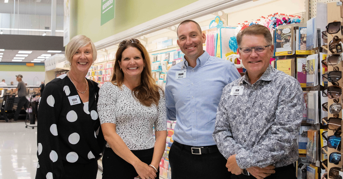 associates standing in store