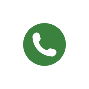 white phone on green circle