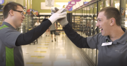 two men giving each other a high five