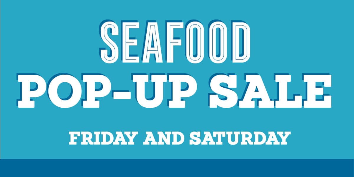 seafood pop-up sale