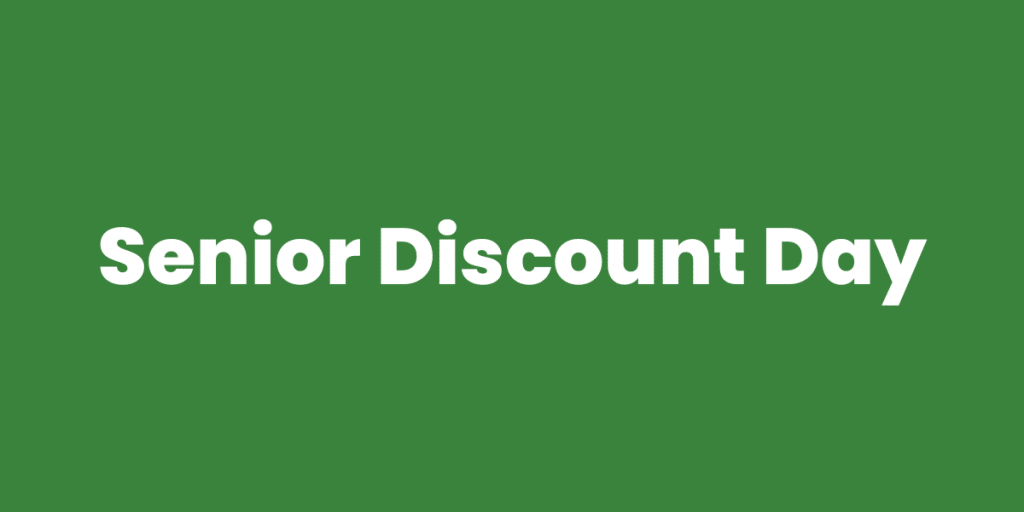 Senior Discount Day Festival Foods