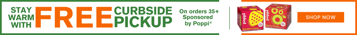 Free Curbside Pickup Sponsored by Poppi