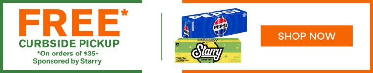 Free Curbside Pickup sponsored by Starry