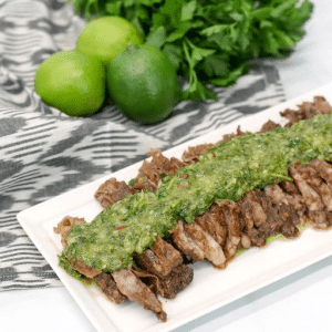 Steak with Chimichurri Verde