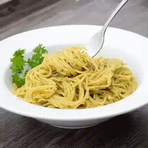 Creamy Avocado Alfredo with Shrimp
