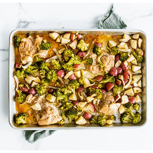 easy sheet pan chicken and veggies