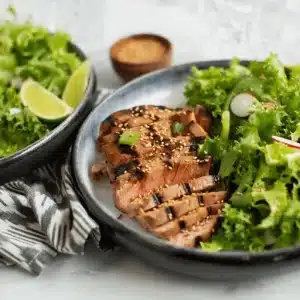 grilled honey sesame glazed tuna steaks