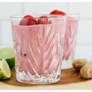raspberry ginger smoothies