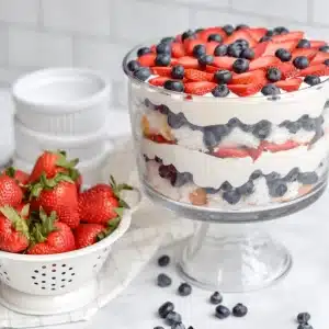 red white and blue trifle