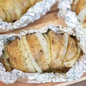 Grilled Hasselback Potato