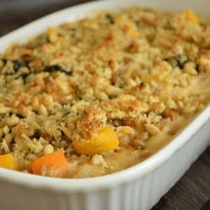 Kale, Farro & Butternut Squash Gratin