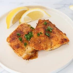 Air Fryer Garlic Parmesan Haddock