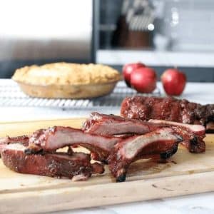 Smoked Apple Cinnamon Ribs