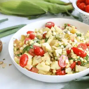 sweet corn salad with honey dijon vinaigrette